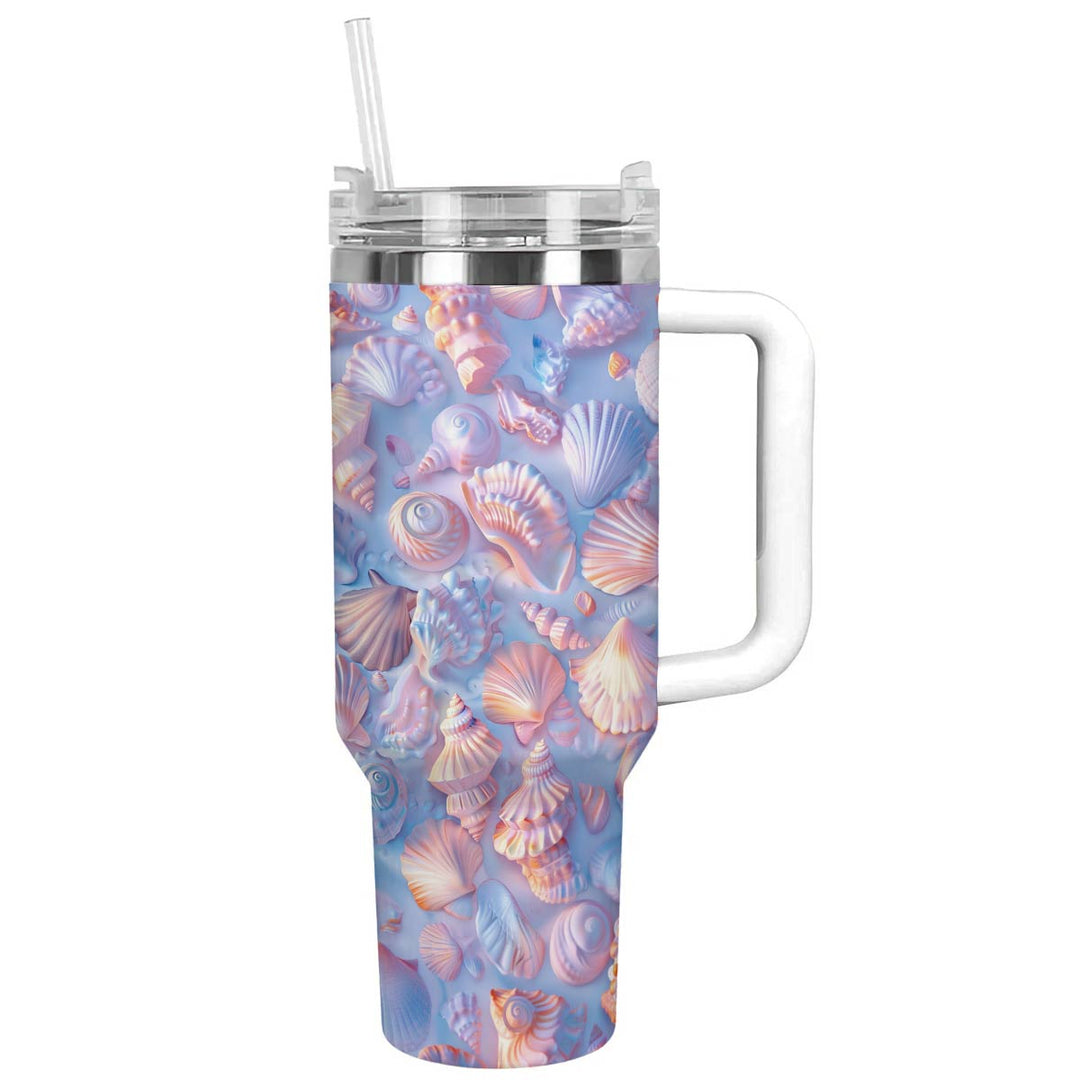 40 Oz Shineful Tumbler Gorgeous Seashell