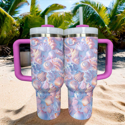 40 Oz Shineful Tumbler Gorgeous Seashell