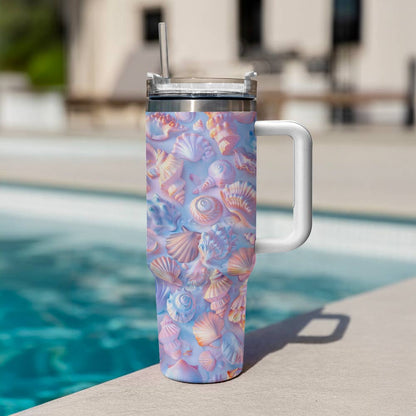 40 Oz Shineful Tumbler Gorgeous Seashell