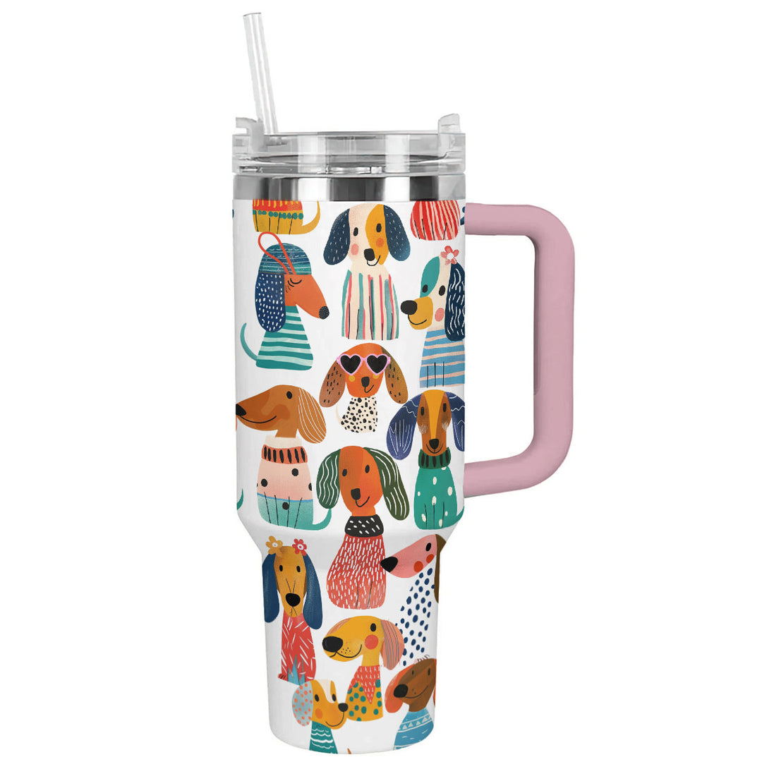 40 Oz Shineful Tumbler Wunderlicher Dackel