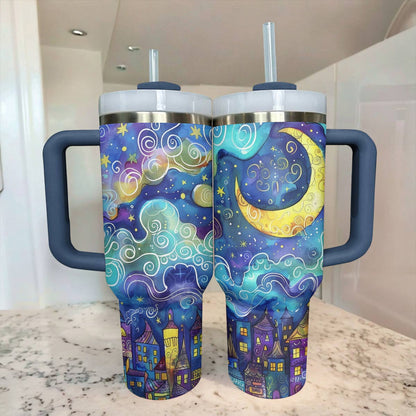 40 Oz  Shineful Tumbler Starry Night 2