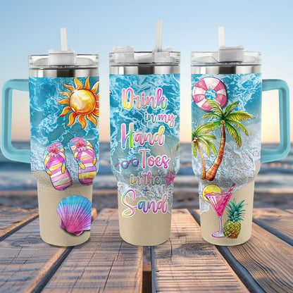 40 Oz Shineful Tumbler Sandy Summer