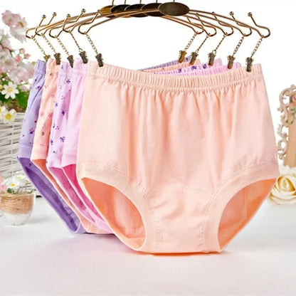 🔥2023 New High-Waist Ladies Cotton Panties Plus Sizes