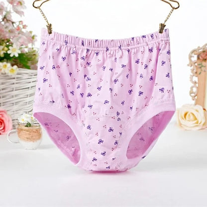 🔥2023 New High-Waist Ladies Cotton Panties Plus Sizes