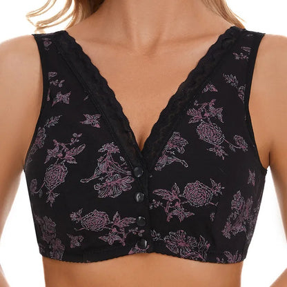 SOUTIEN-GORGE À FERMETURE FLORALE LIFTING SUR LE DEVANT 