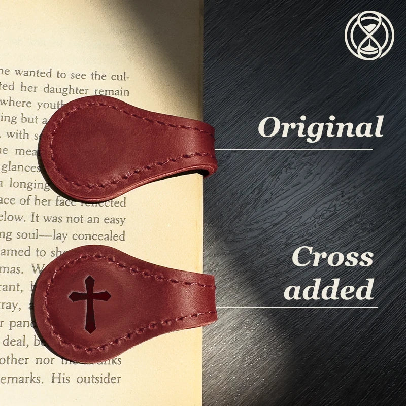 TimelessMark - LAST DAY SALE 75% OFF - Personalized Magnetic Leather Bookmark