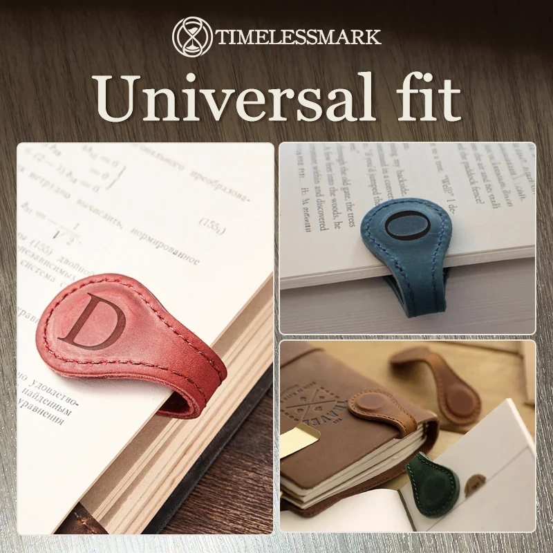 TimelessMark - LAST DAY SALE 75% OFF - Personalized Magnetic Leather Bookmark