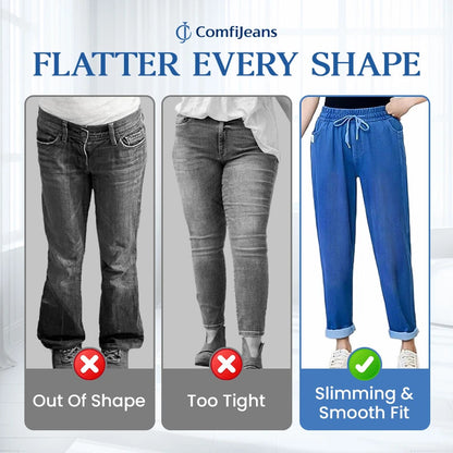 ComfiJeans - High Waist Ultra-Stretch Mom Jeans