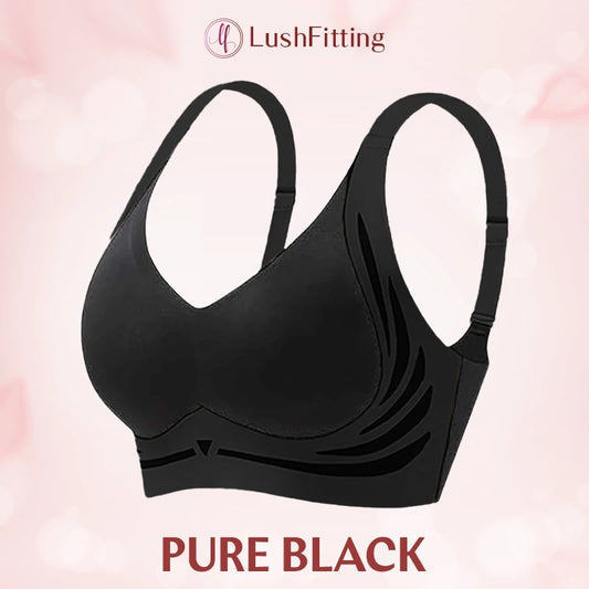 LushFitting -Pure Black - 70% OFF - Powerful Push-Up Seamless Bra