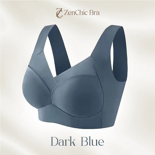 ZenChic Bra - LAST DAY SALE 80% OFF - Seamless Sexy Push Up Wireless Bra - Dark Blue