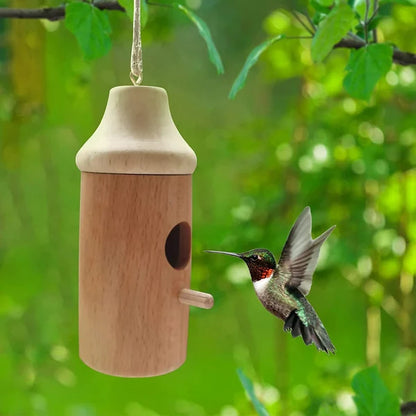 💕Wooden Hummingbird House-Gift for Nature Lovers