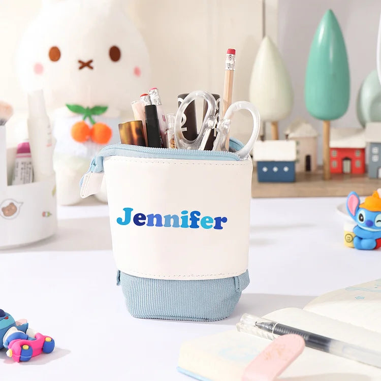 Personalisiertes Federmäppchen mit individuellem Namen, Stiftetasche, Schulanfang, Geschenk für Kinder