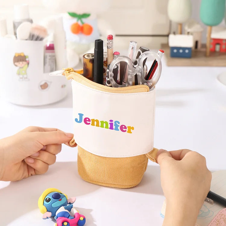 Personalisiertes Federmäppchen mit individuellem Namen, Stiftetasche, Schulanfang, Geschenk für Kinder