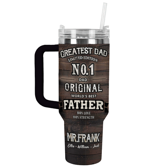 40 Oz Shineful Personalized Tumbler The Greatest Dad