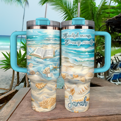 40 Oz Shineful Personalized Tumbler Bookish Waves Dreamy Reads