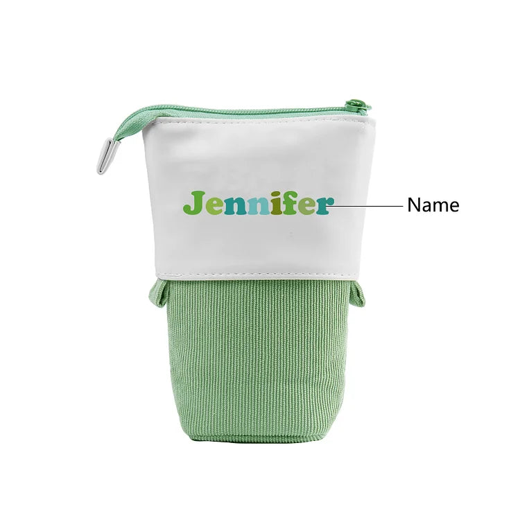 Personalized Pencil Case Custom Name Pen Pouch Back To School Gift for Kids