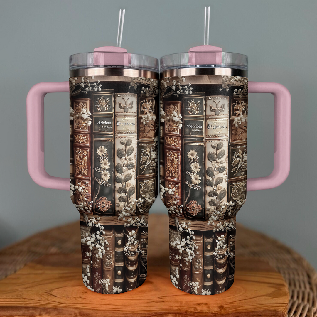 40 Oz Shineful Tumbler Vintage Literatur