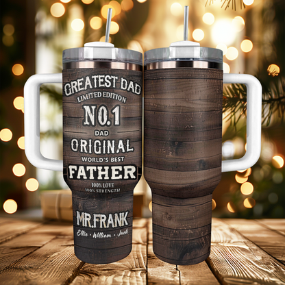 40 Oz Shineful Personalized Tumbler The Greatest Dad