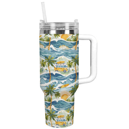 40 Oz  Shineful Tumbler Surf & Sun Delight