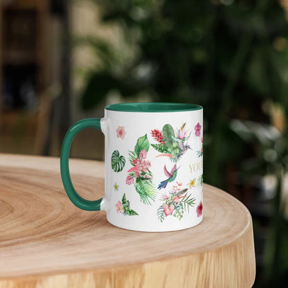 Colorful Tropical Hummingbird Mug