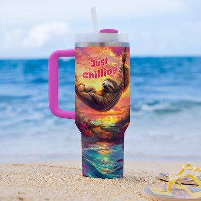 40 Oz  Shineful Tumbler Slothful Serenity Tumbler