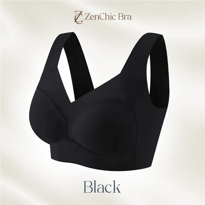 ZenChic BH – LETZTER TAG, 80 % RABATT – Nahtloser, sexy Push-Up-BH ohne Bügel – Schwarz