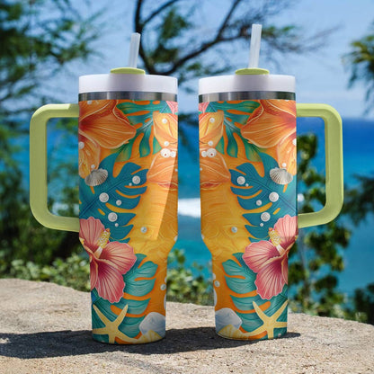 40 Oz Shineful Tumbler Island Paradise