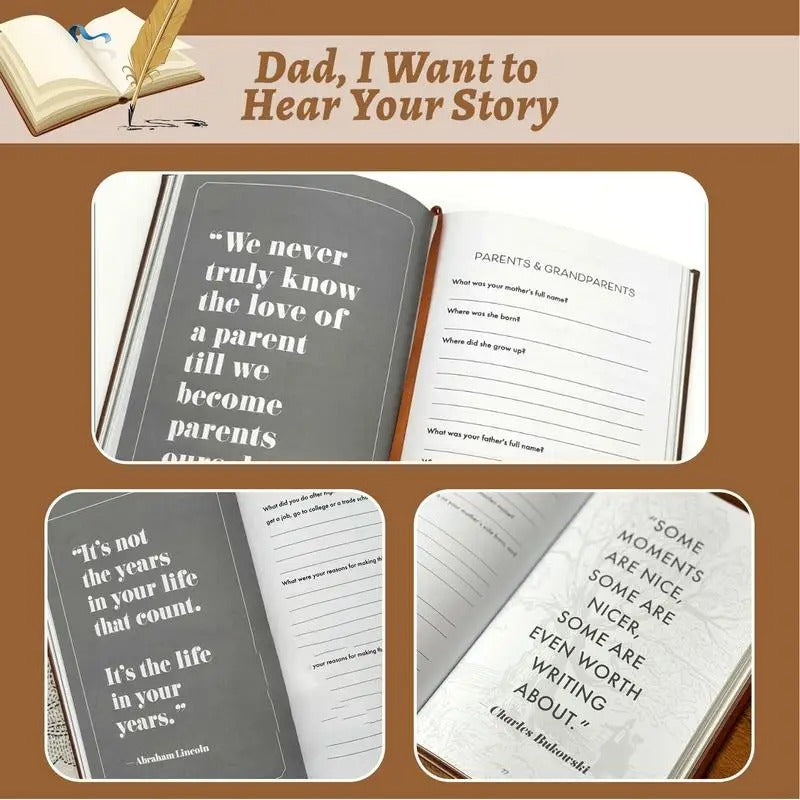 Dad, I Want to Hear Your Story: A Father’s Guided Journal To Share His Life & His Love