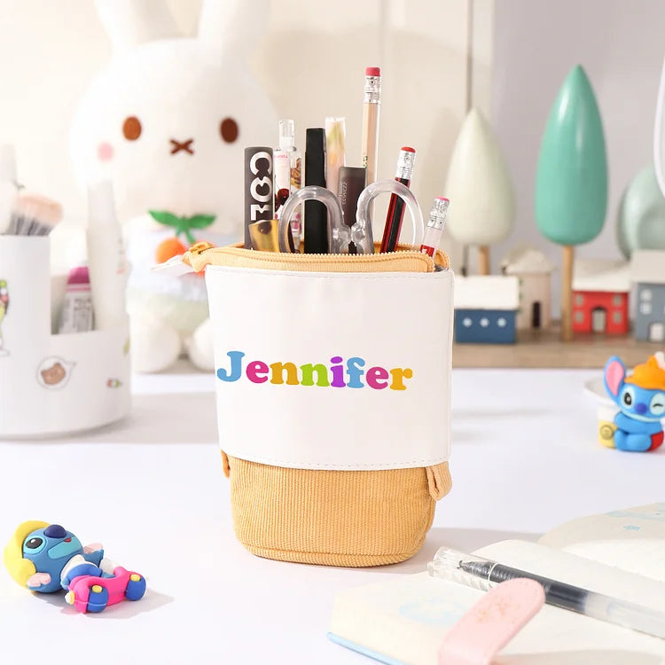 Personalisiertes Federmäppchen mit individuellem Namen, Stiftetasche, Schulanfang, Geschenk für Kinder