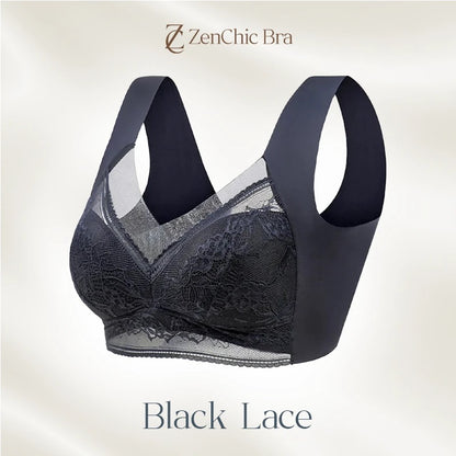 ZenChic Bra - LAST DAY SALE 80% OFF - Seamless Sexy Push Up Wireless Bra - Beige Lace