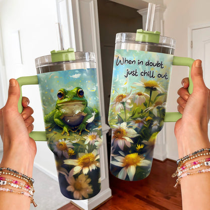 40 Oz Shineful Tumbler Chill Out Frog