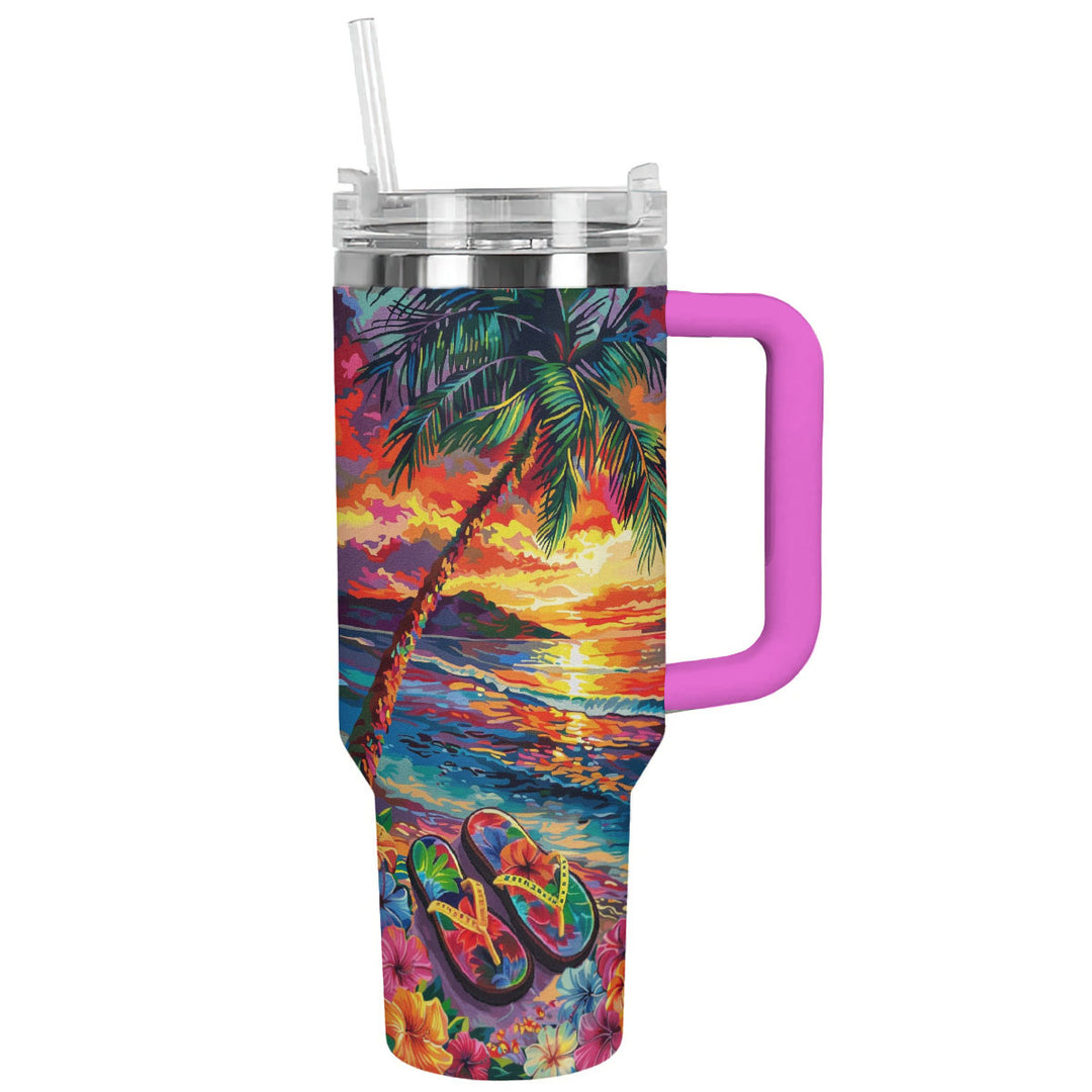 Gobelet brillant de 40 oz Sunset Sips