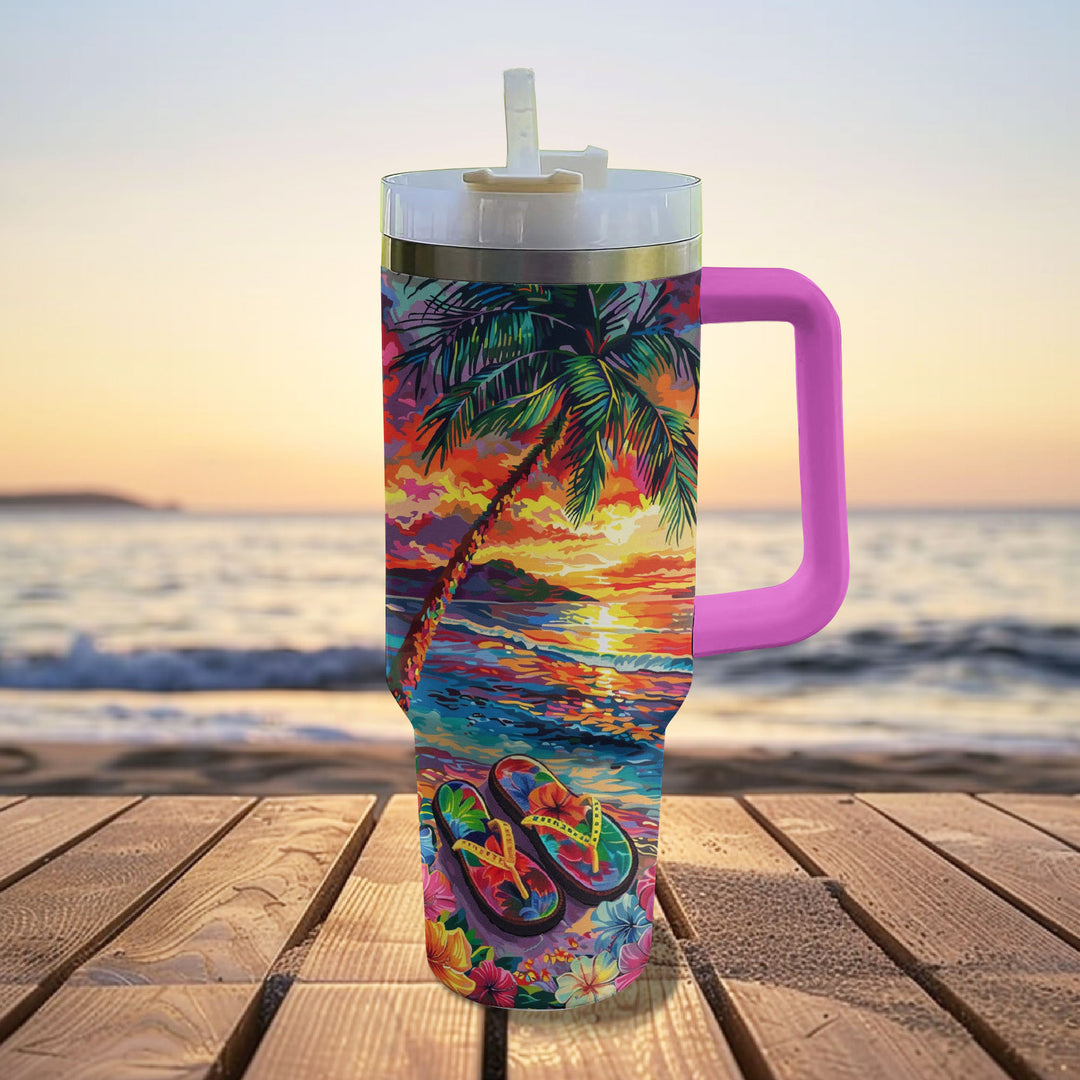 Gobelet brillant de 40 oz Sunset Sips