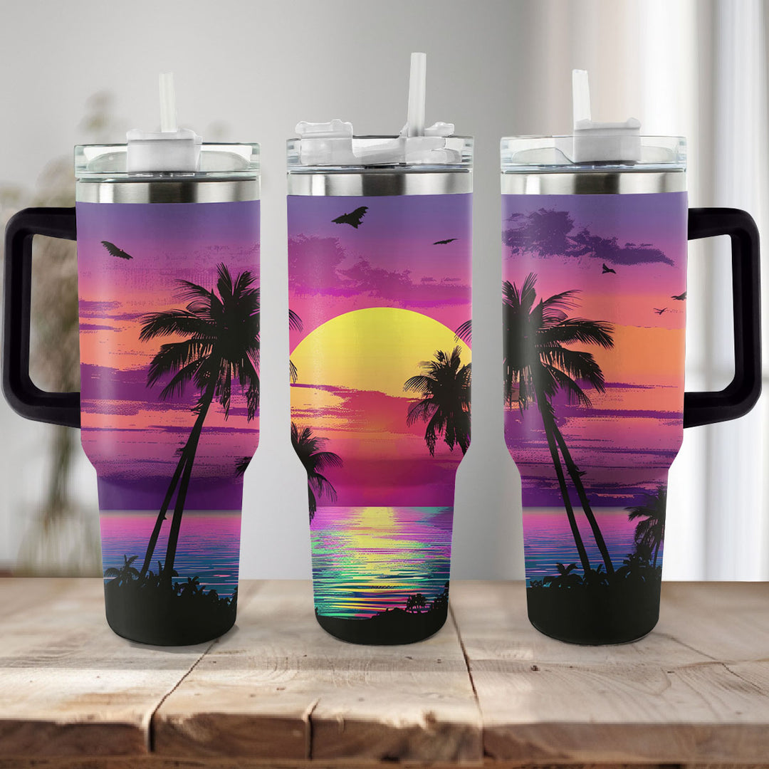 40 Oz Shineful Tumbler Sonnenuntergang Glückseligkeit