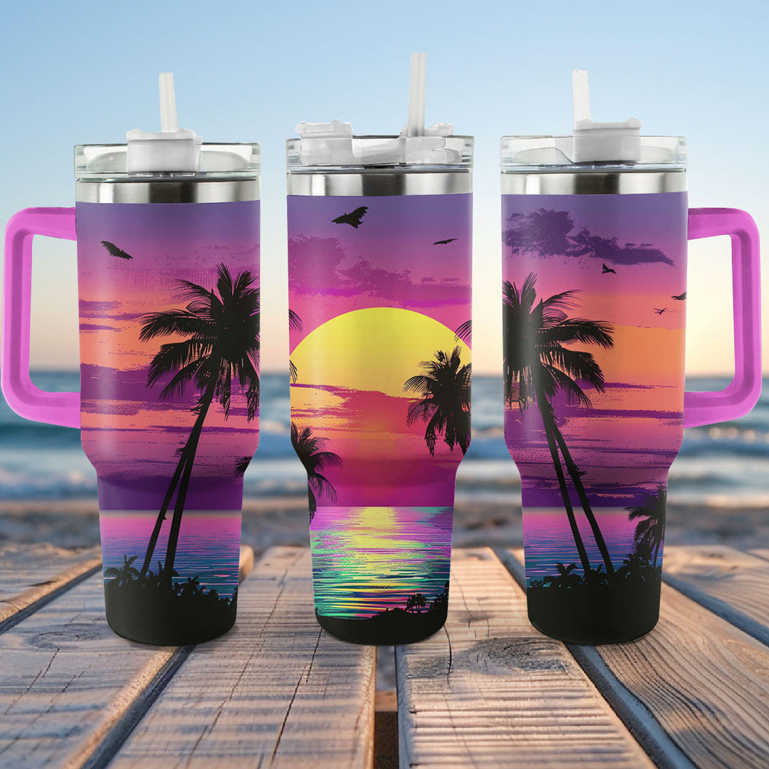 40 Oz Shineful Tumbler Sonnenuntergang Glückseligkeit