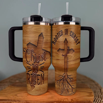 40 Oz Shineful Tumbler Christ Faith Roots