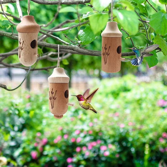 💕Kolibri-Haus aus Holz – Geschenk für Naturliebhaber