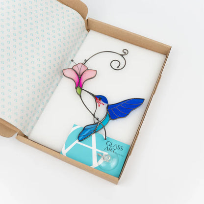 COlibris vert avec fleur