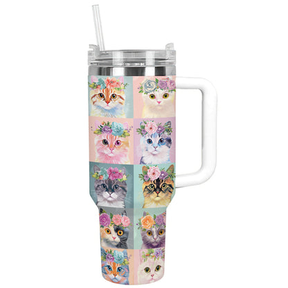 40 Oz Shineful Tumbler Der perfekte Becher für Katzenliebhaber