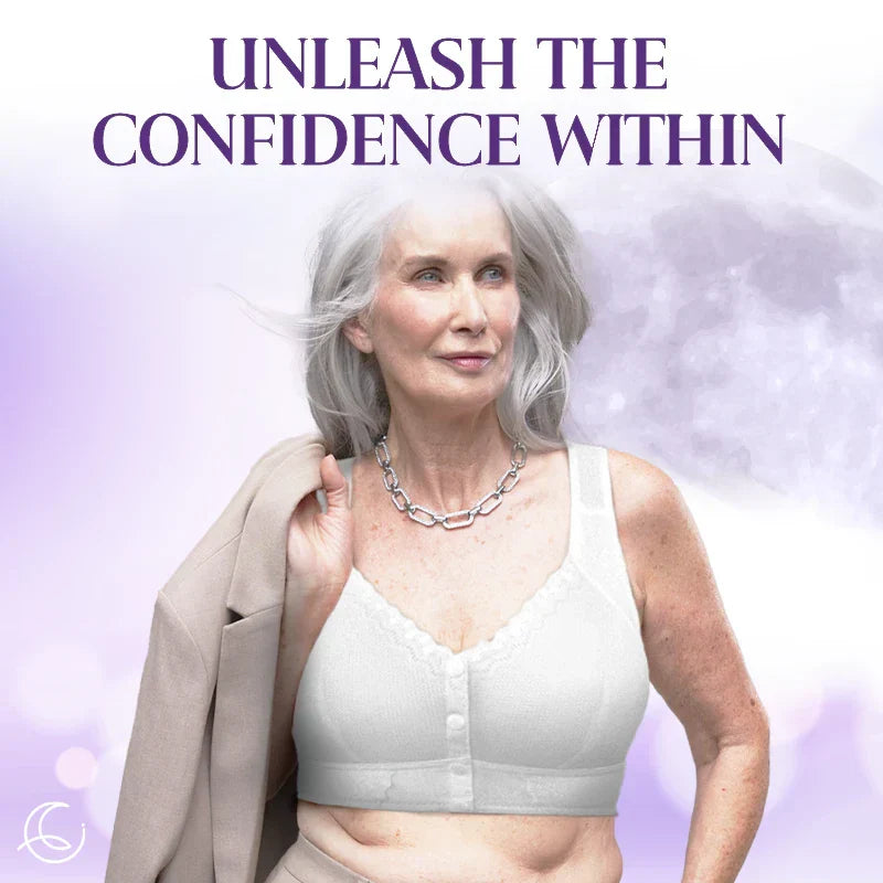 LAST DAY SALE 60% OFF - Front Closure Breathable Bra for Seniors-White