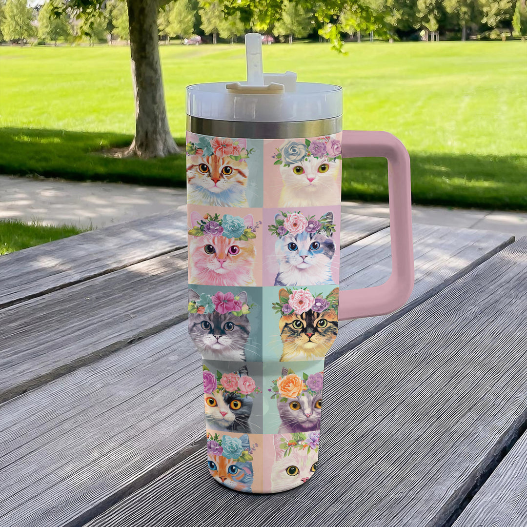 40 Oz  Shineful Tumbler The Purrfect Tumbler for Cat Lovers