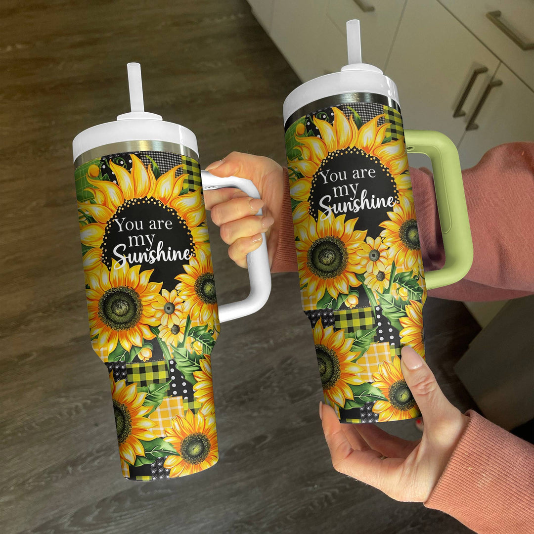 40 Oz  Shineful Tumbler Sunflower Sunshine