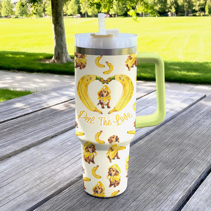 40 Oz  Shineful Tumbler Sweet Banananana Dachshund