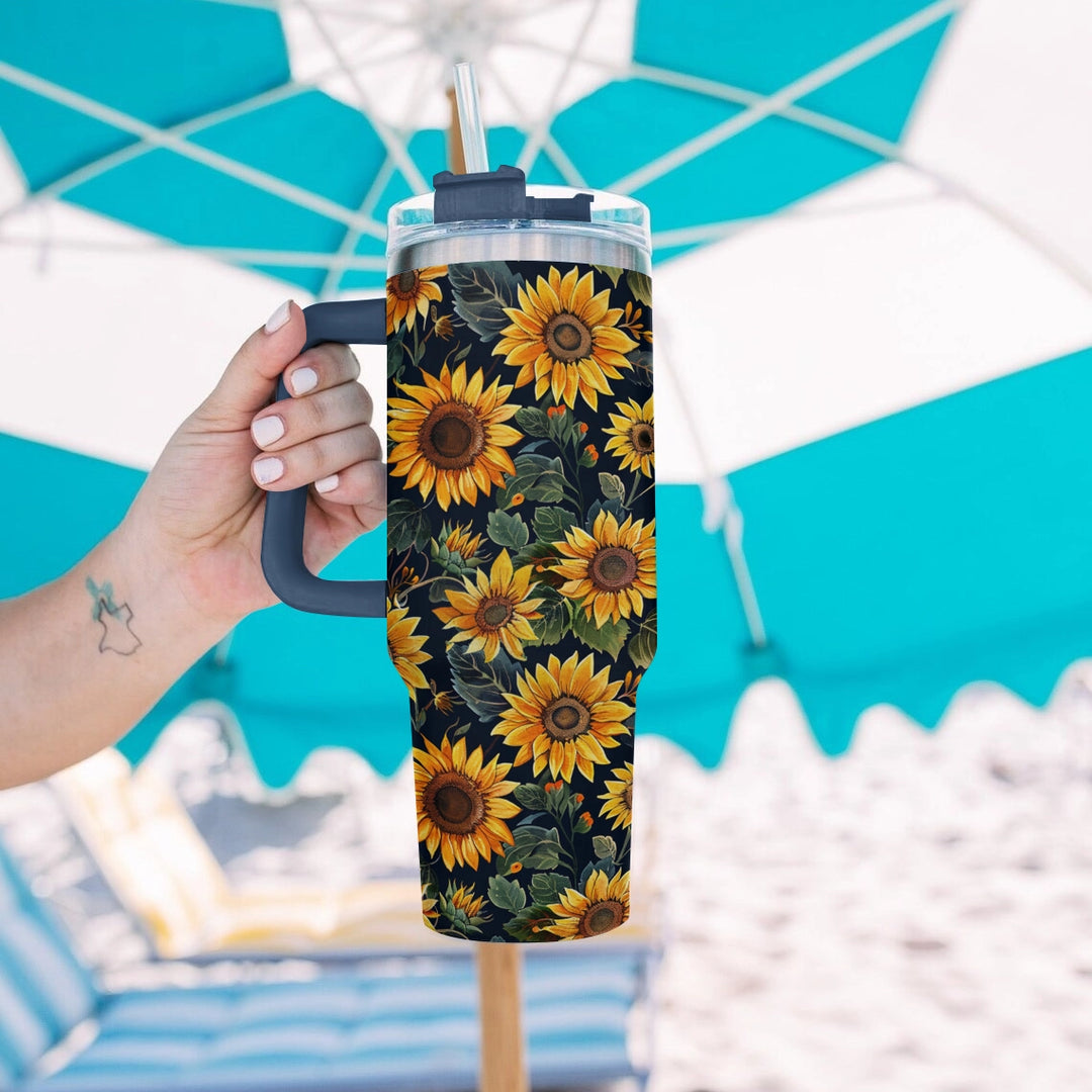 40 Oz  Shineful Tumbler Sunflower Serenity