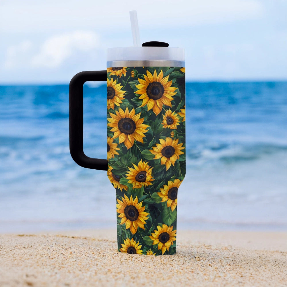 40 Oz Shineful Tumbler Sunflower Radiance