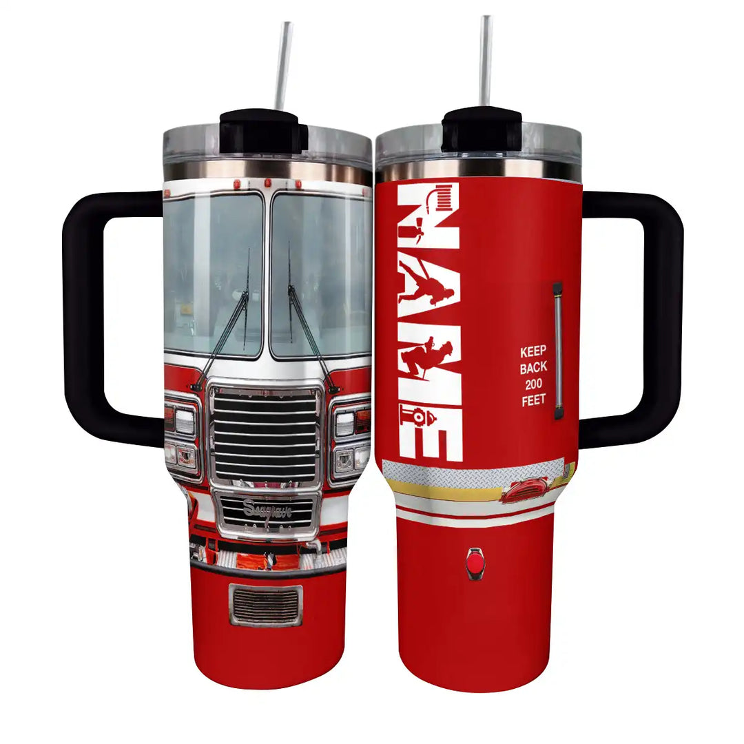 40 Oz Shineful Tumbler Personalized Firefighter