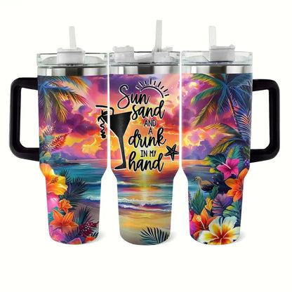 40 Oz Shineful Tumbler Tropischer Sonnenuntergang