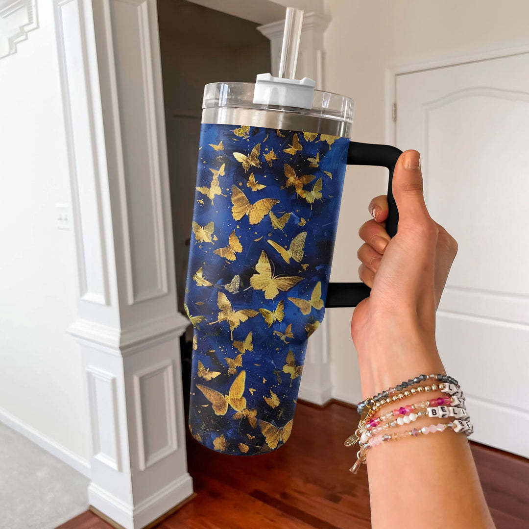 40 Oz  Shineful Tumbler Starry Night Wings