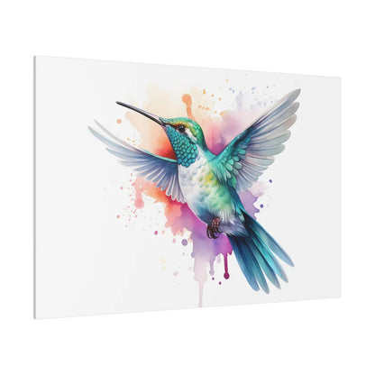 Kolibri Leinwand, Kolibri Wandkunst, Aquarell Kolibri Kunstwerk, Minimalistisches Kunstdesign, Wohnzimmer Dekor