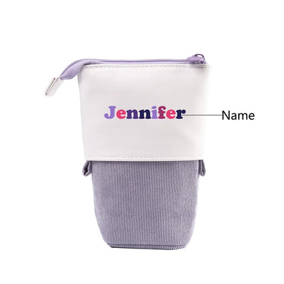 Personalisiertes Federmäppchen mit individuellem Namen, Stiftetasche, Schulanfang, Geschenk für Kinder